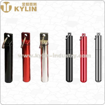Portable Mini Metal Bin for Holding Toothpick with Keyring Metal Toothpick Dispenser