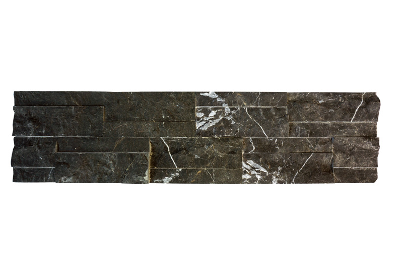 Black Marble Slate Culture Stacked Stone Textures Ledge Stone for Walls
