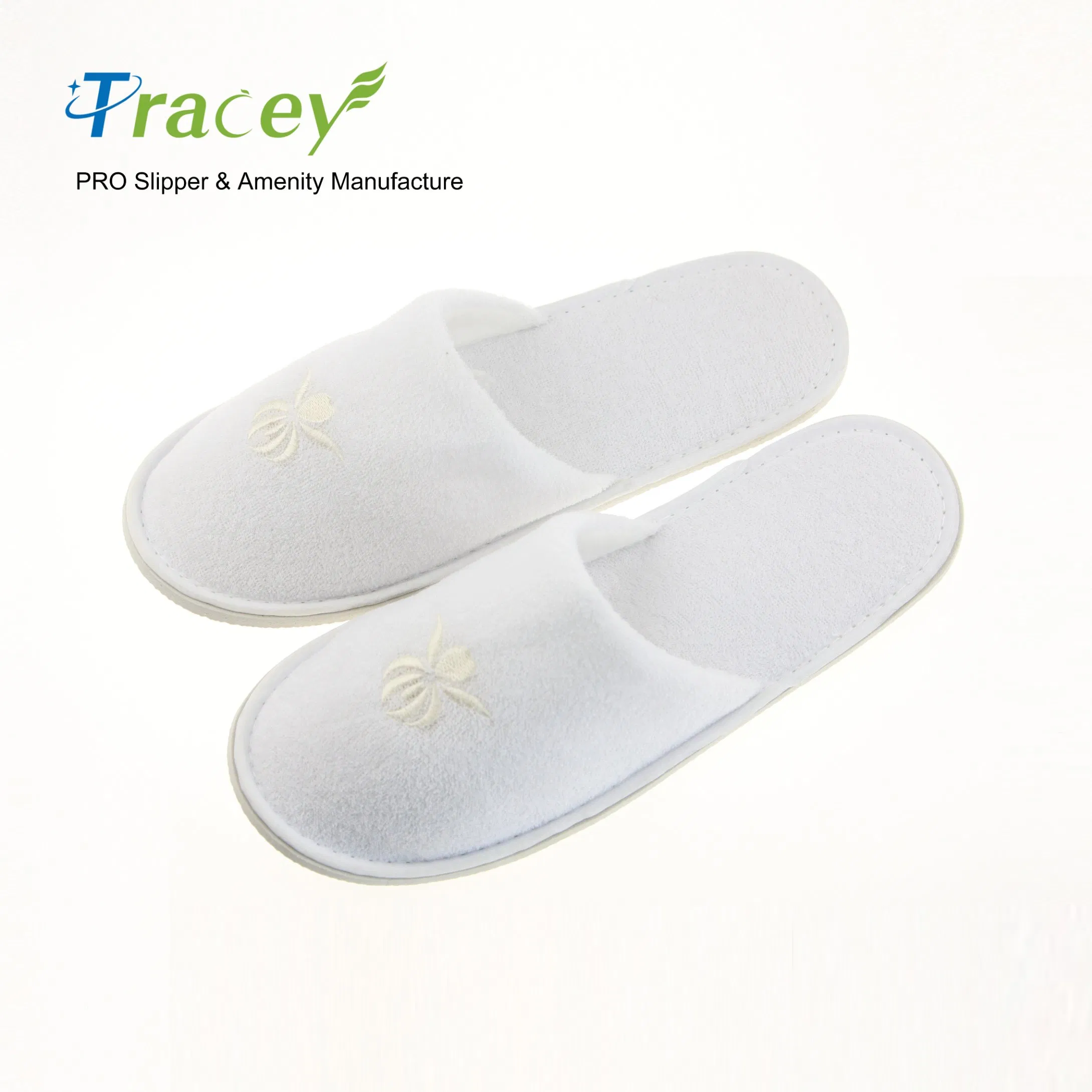 Whole Sales Cheap Price Comfortable Indoor Bedroom White Hotel Disposable Slippers for Hotel Guests Slippers