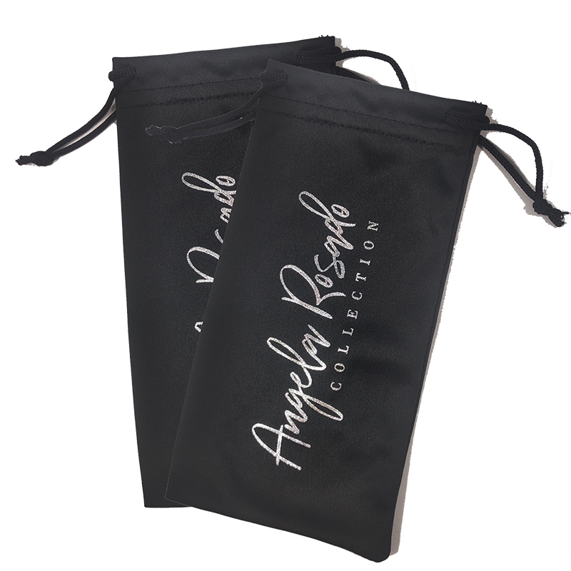 Top Quality Portable Design Your Custom Logo Silk Screen Printing Multi Color Microfiber Women Glasses Customised Sunglasses Bag Pouch