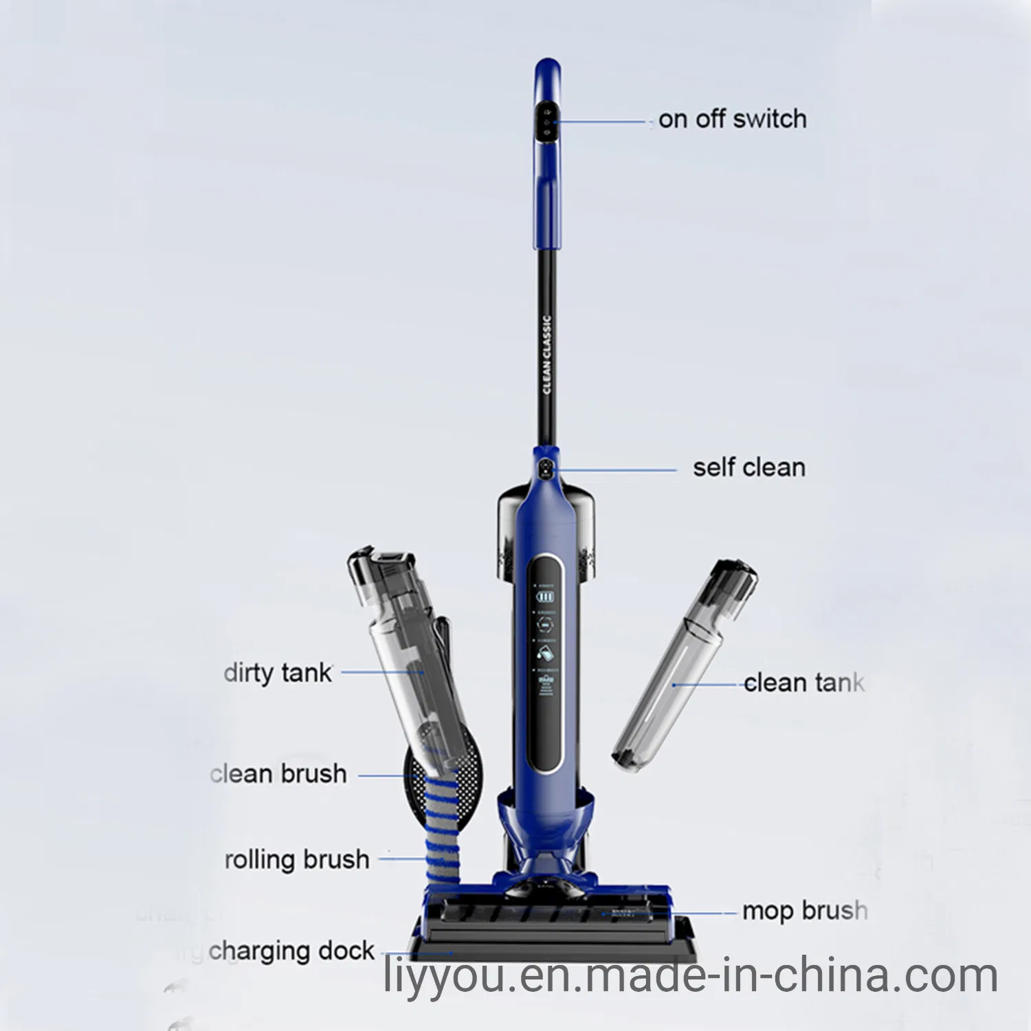 Ultra-Light Cordless Wet Dry Vacuum and Mop for Hard Floors