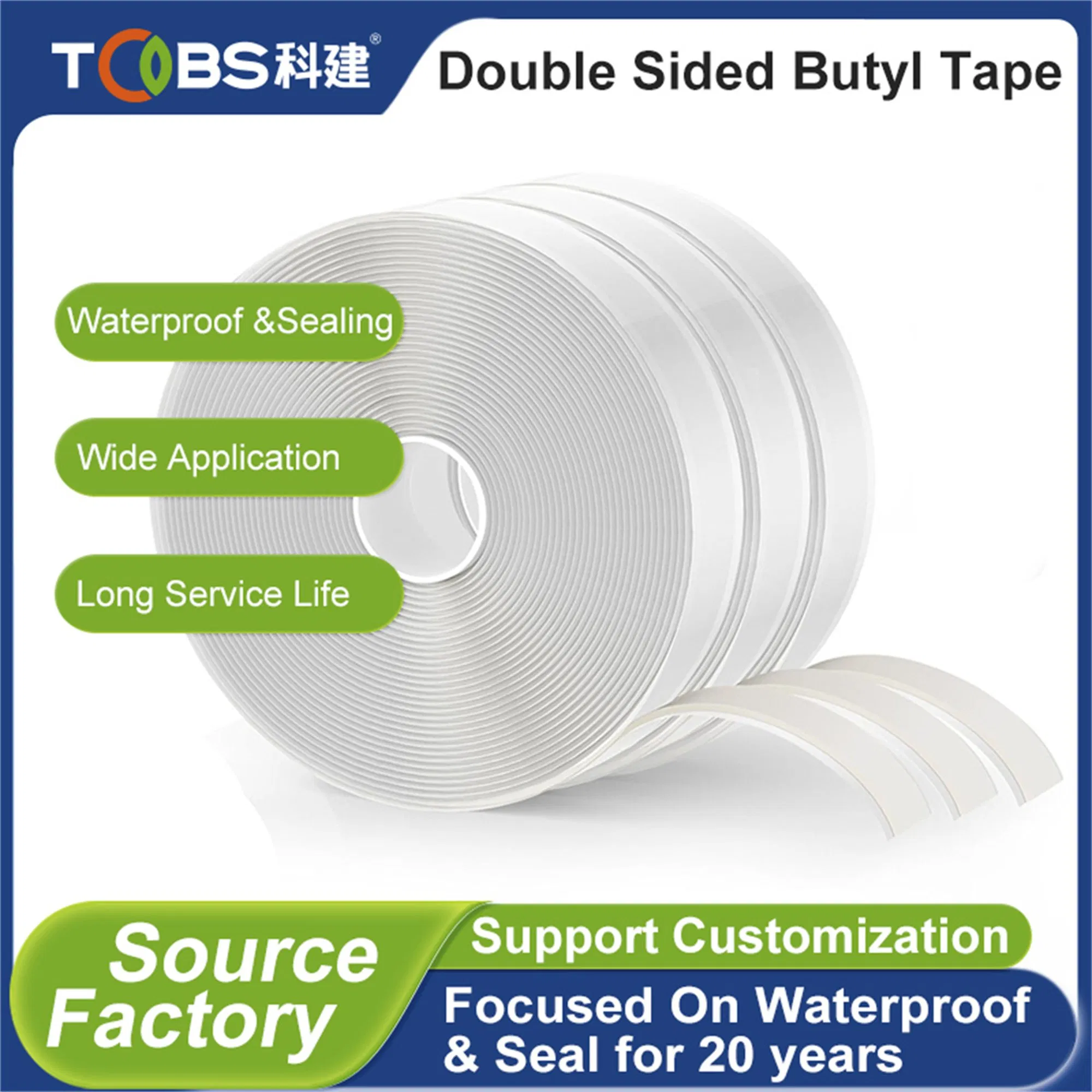 Tobs Strong Long Lasting Bond Double Sided Butyl Tape