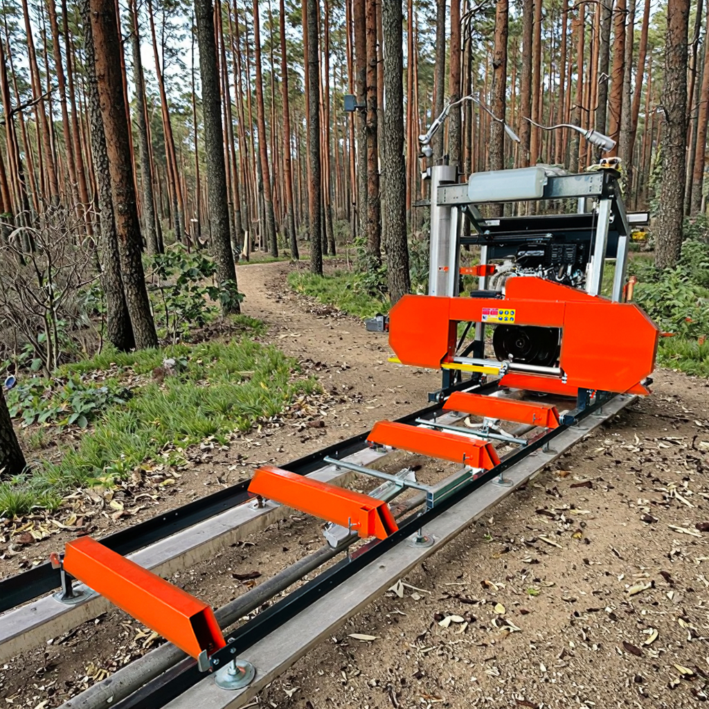 Ленточная пила по дереву портативная горизонтальная 31 дюйм бензиновая электрическая