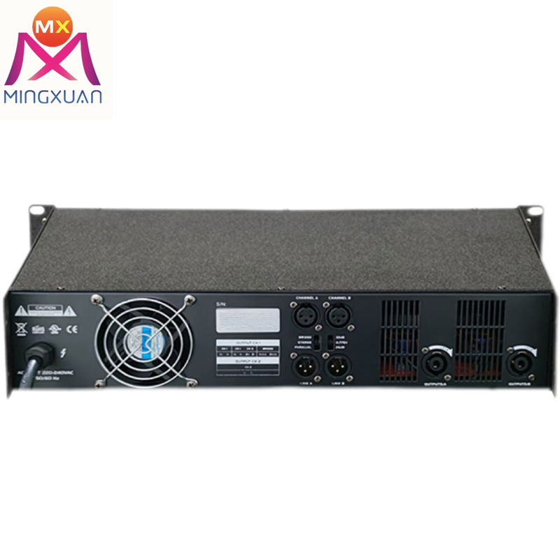 2u Input Output Online Modular 2-Channel Power Amplifier UPS Audio Stereo