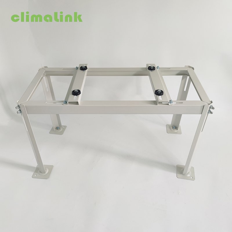 Galvanized AC Mounting Bracket Metal Floor Standing Air Conditioner Outdoor Bracket