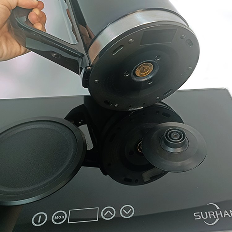 Stainless Steel Tea and Coffee Maker Digital Control Electric Turkish Tea Tray with LED Display