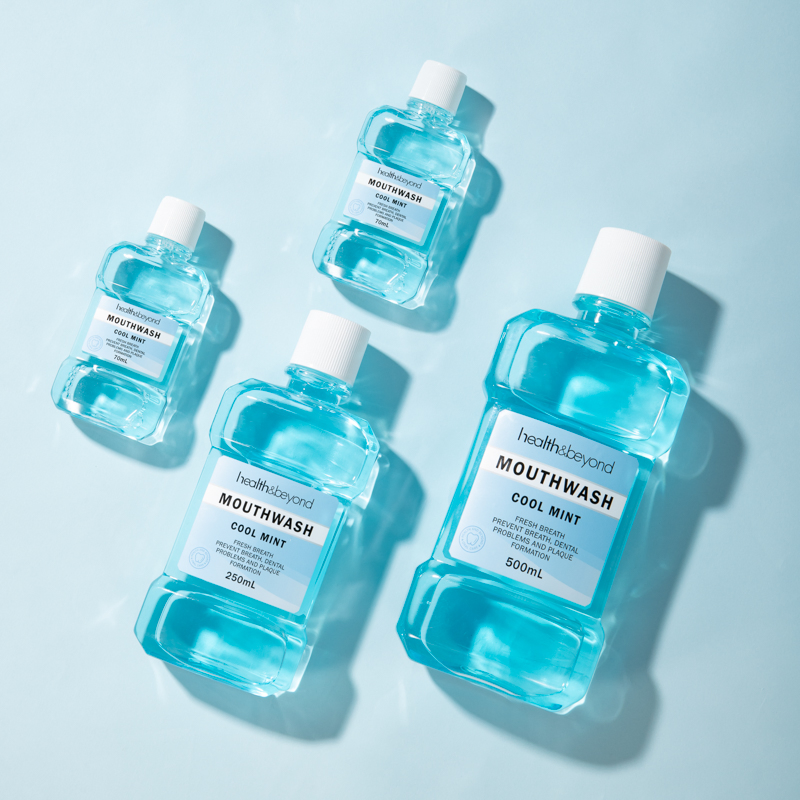 500ml Private Brand Cooling Mint Mouthwash Flavor Teeth Cleaning and Whitening Mouthwash