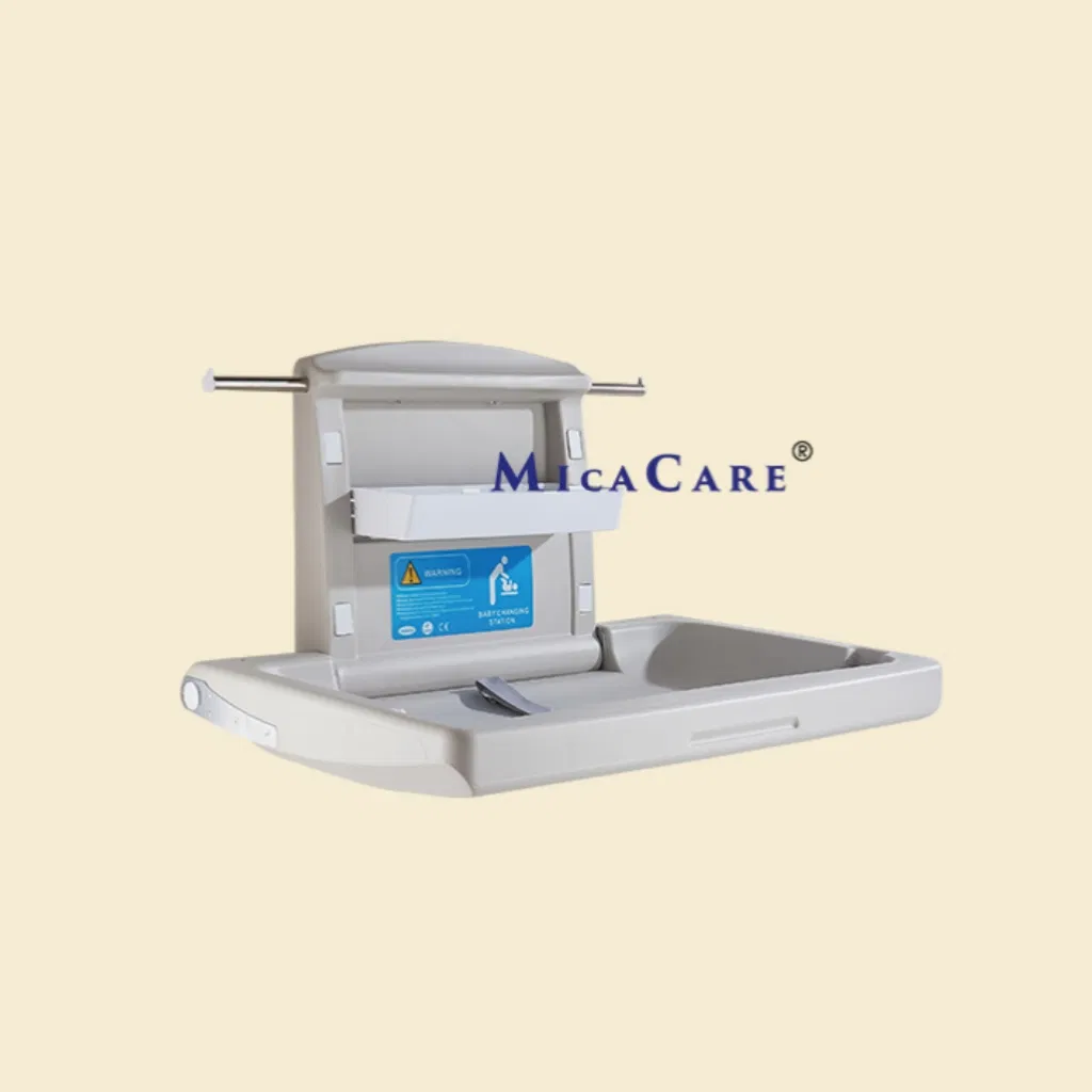 Vertical HDPE Baby Changing Table with Safety Belt System