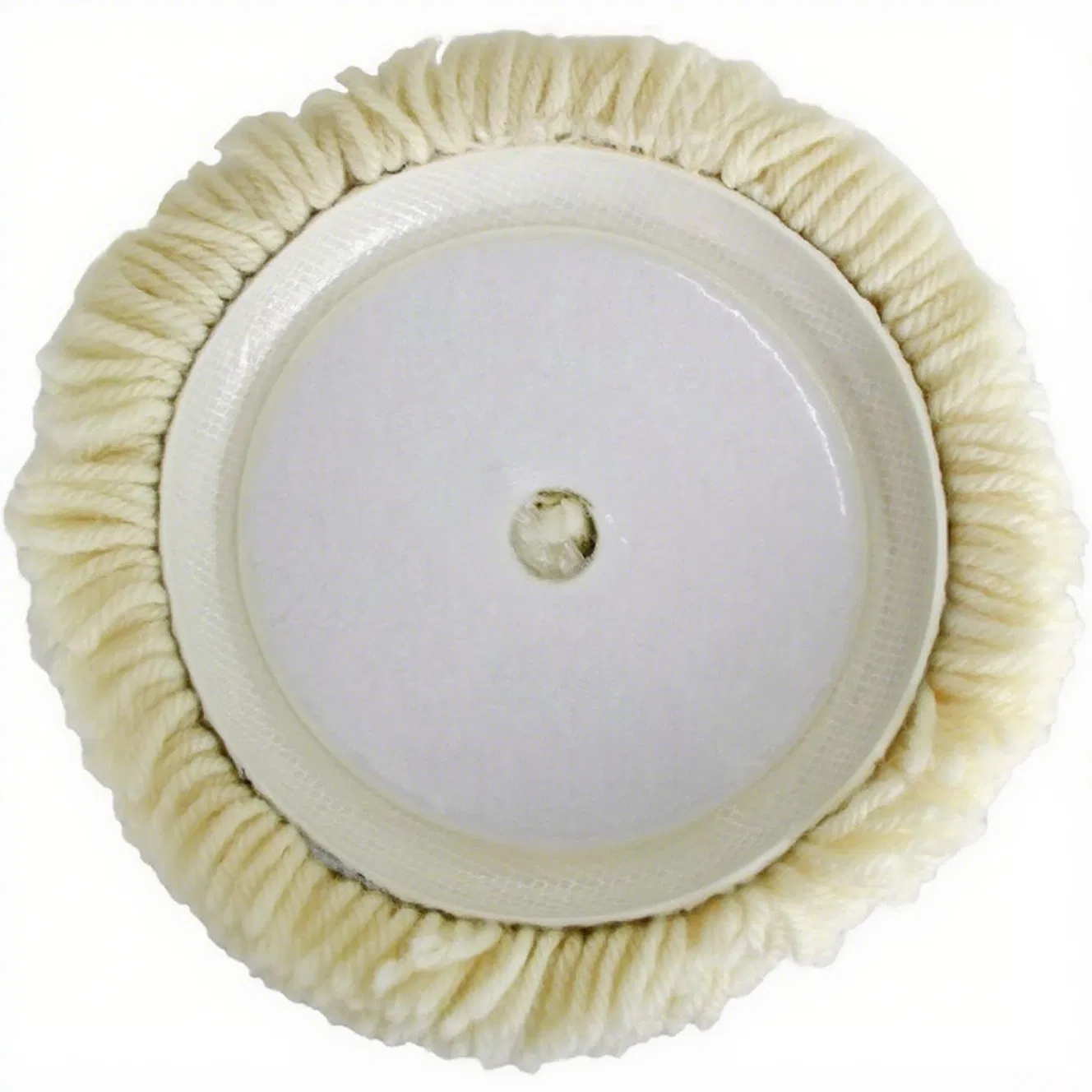 Dual-Sided Wool Buffing Wheel 7 Inches, Auto Paint Polish Tool, White/Yellow Options