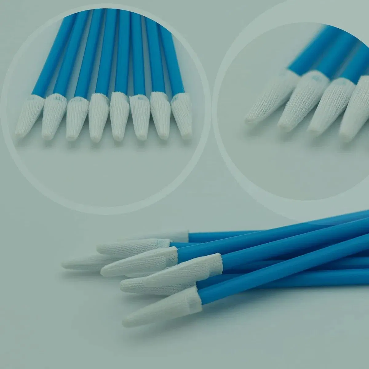 Custom Packaging Reusable Disposable Double Polyester Head Cleanroom Swabs