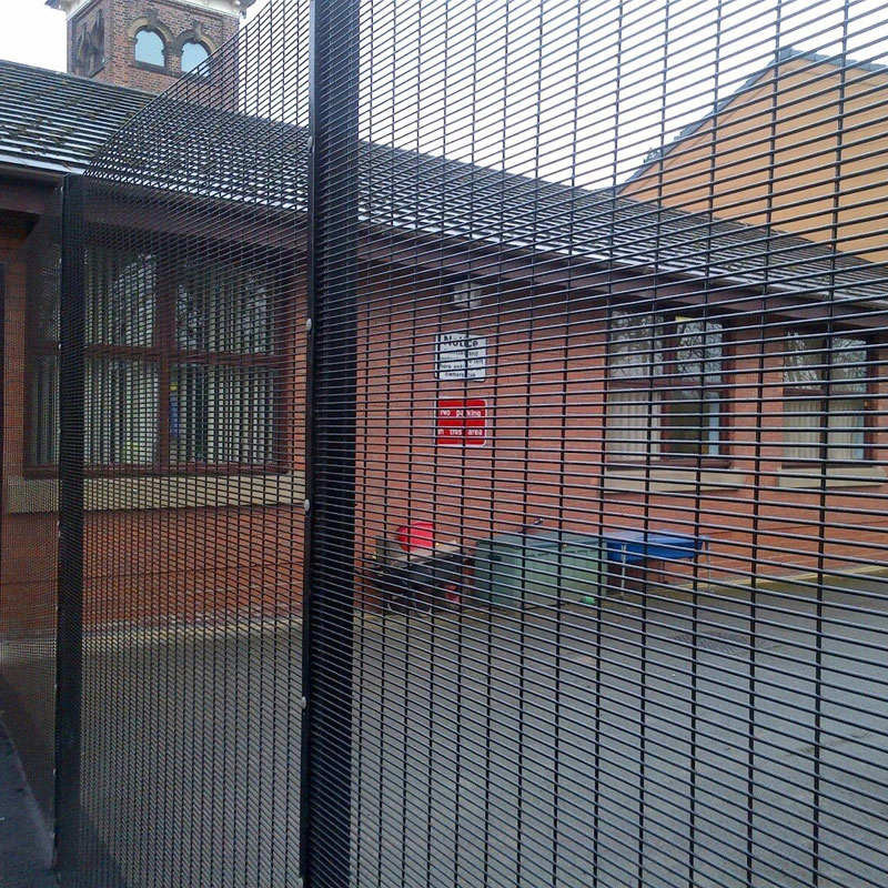 China Factory Supply Black Color Welded Wire 358 Anti Climb Security Mesh Fencing