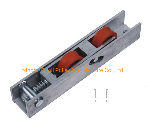 Factory Outlet Window and Door Fittings Aluminum Bracket Pulley Double Color Nylon Roller (ML-GD016)