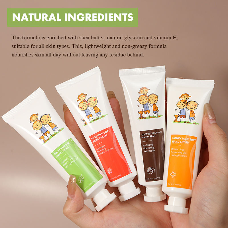 Fatazen Customize Logo 5og Vanilla/Cocnut/Honey/Rose Whitening Hand Cream Moisturizinq Skin Care Set OEM/ODM Low MOQ Body Cream