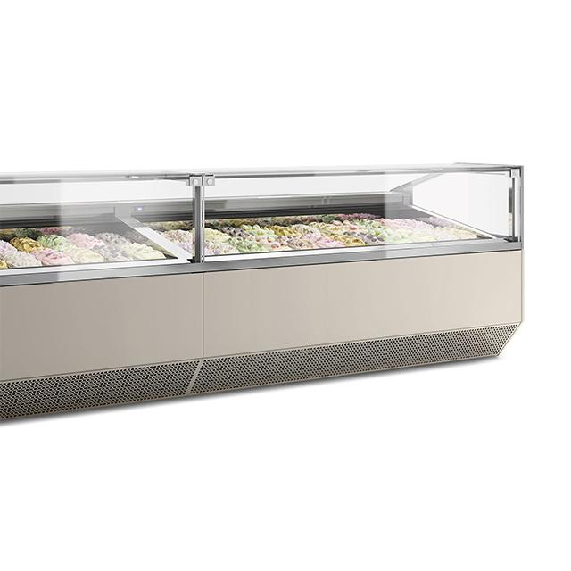Portable Gelato Ice Cream Freezer Showcase Display