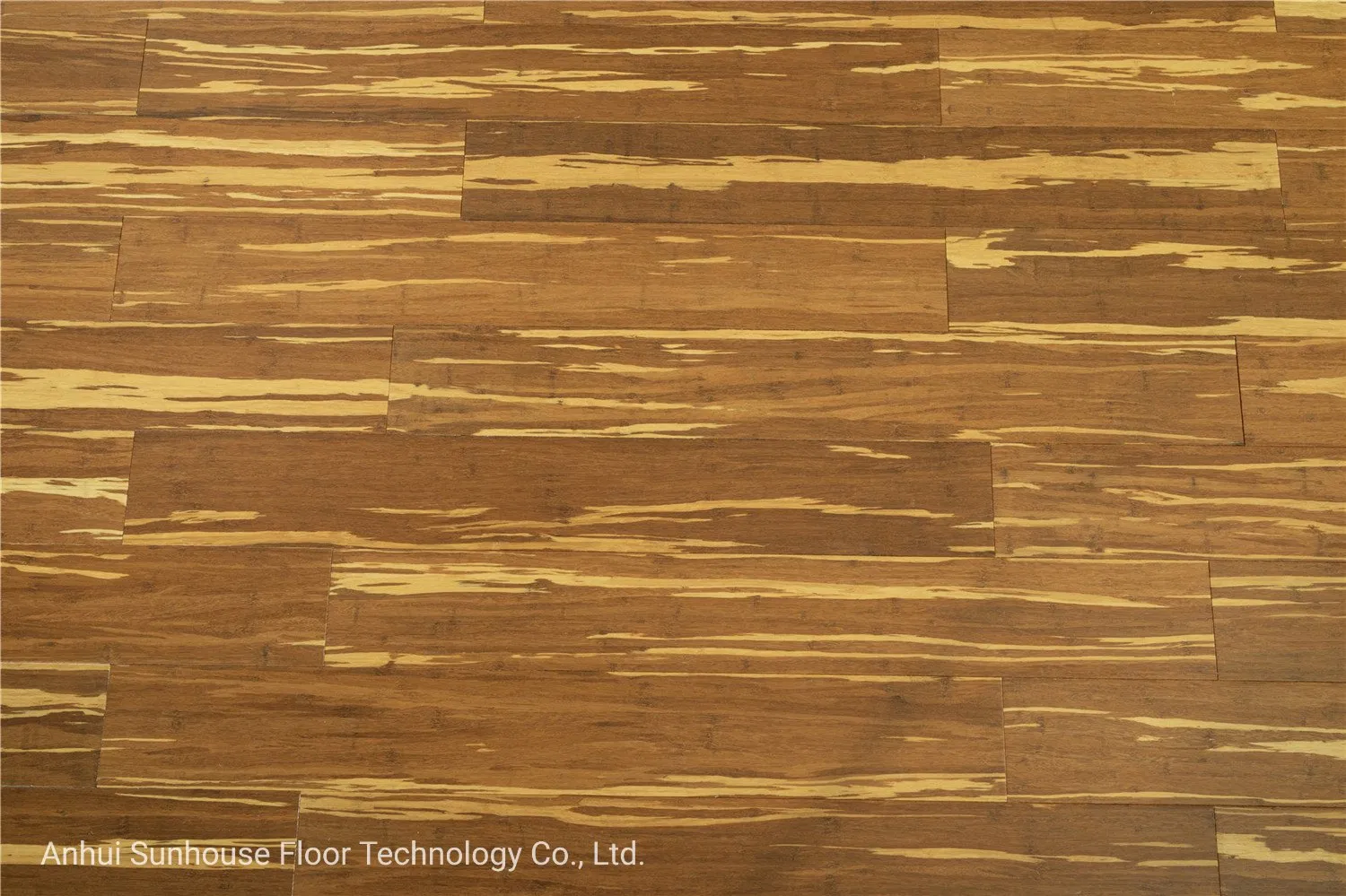 Паркетная доска из бамбука Tiger/Zebra, угольный/натуральный