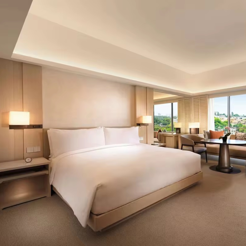 Изголовье кровати деревянное мягкое отельный стиль