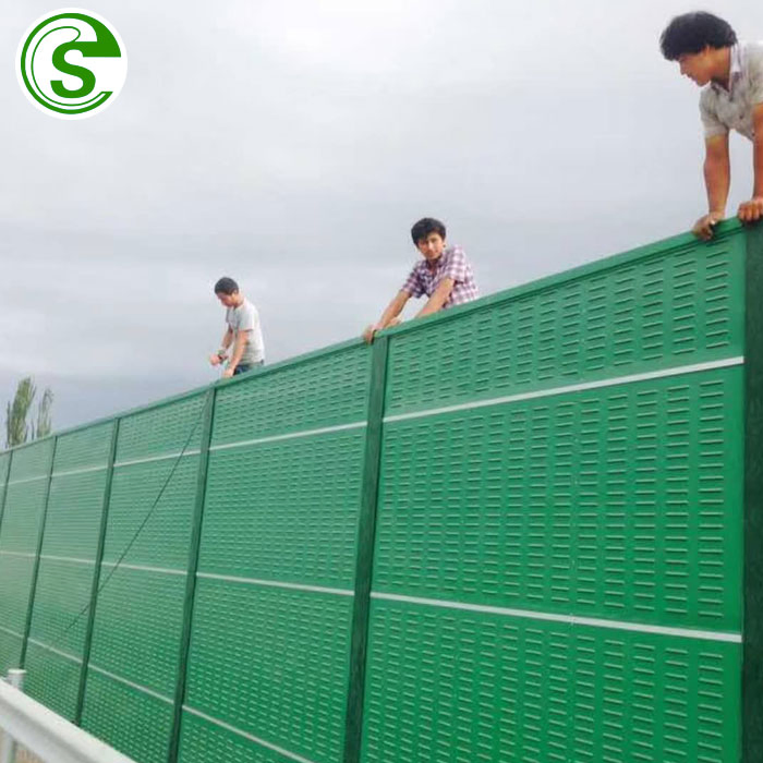 China Factory Noise Proof Wall Powder Coated Sound Barrier for Highway