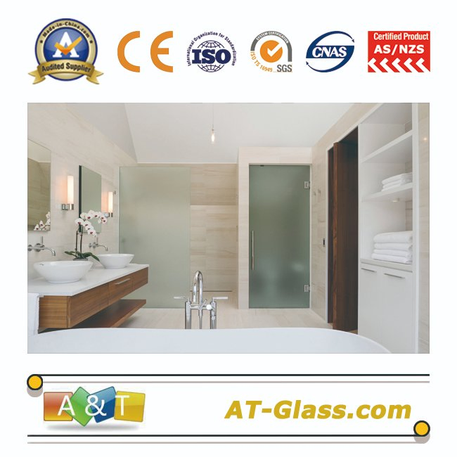 4~12mm Glass Acid Etched Glass Use for Bathroom/Furniture