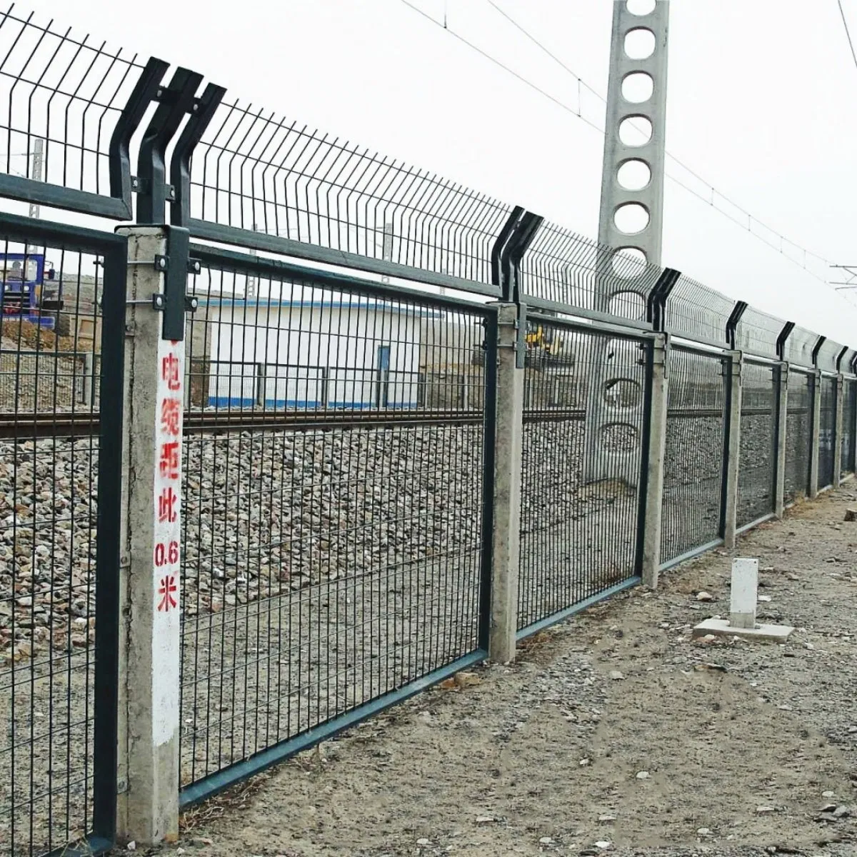 358 Anti-Climb Security Fence for Railway Stations with Easy Assembly and Installation