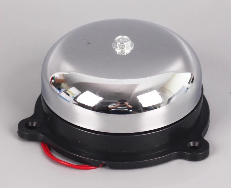 Electricl Doorbell Timbre Campana Con Placa Cromada Cast Iron Diameter 4 Inch