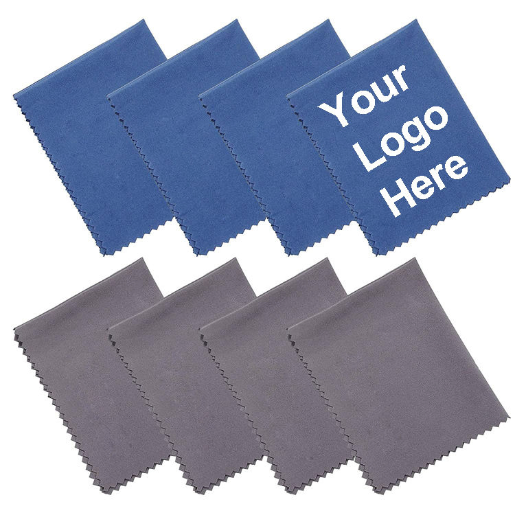 Custom Logo Printed Microfiber Glasses Eyeglass Lens Cleaning Cloth