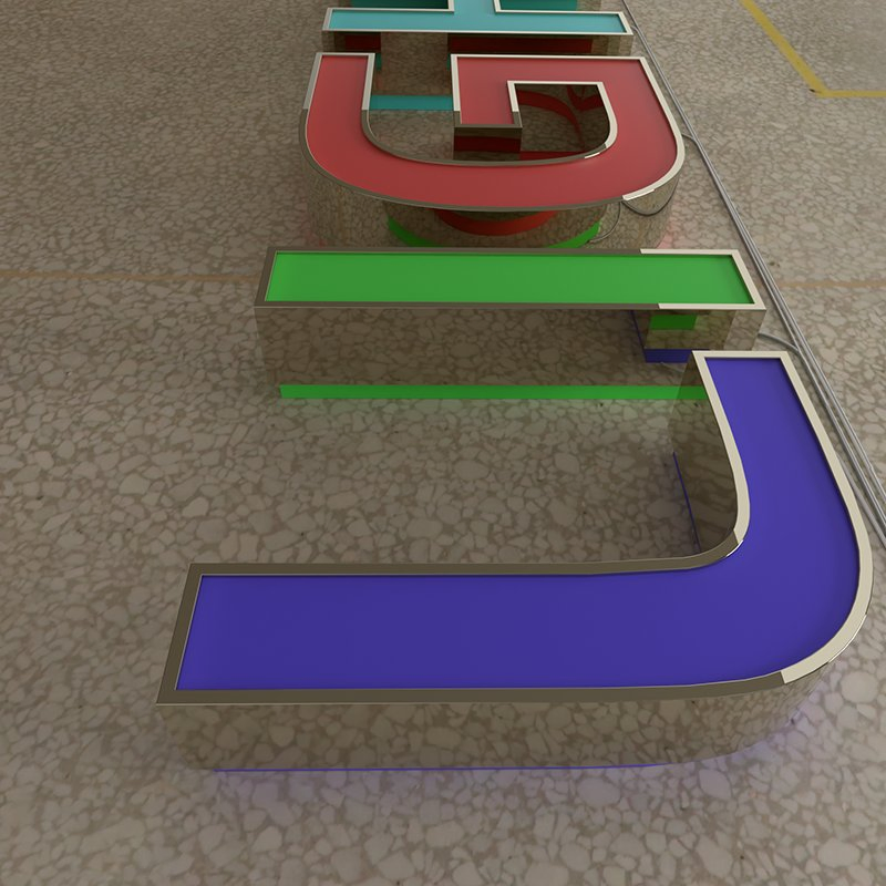 Salon Signs Custom Large Alphabet 3D Acrylic Letters Storefront Logo with Ezd