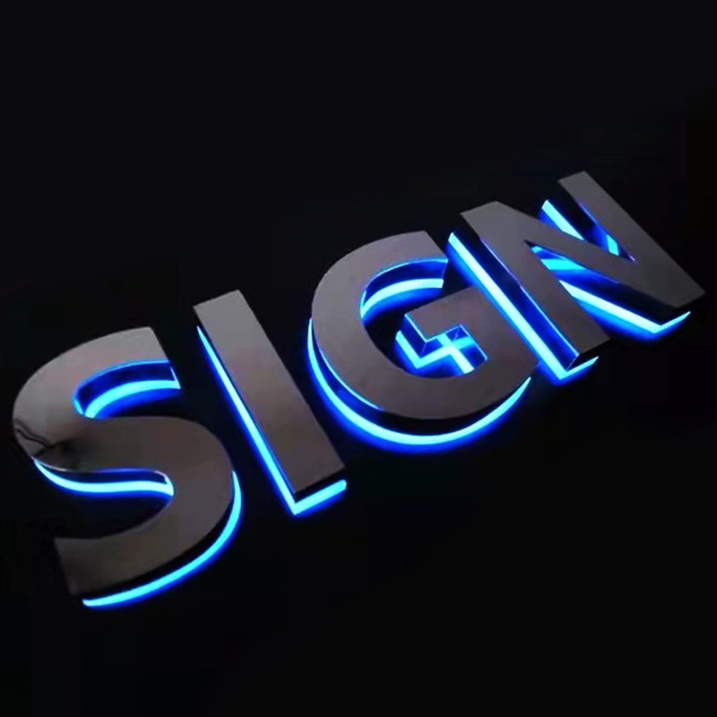 Wholesale Metal Backlit Sign Light Box Acrylic Luminous Characters LED Letter Lights