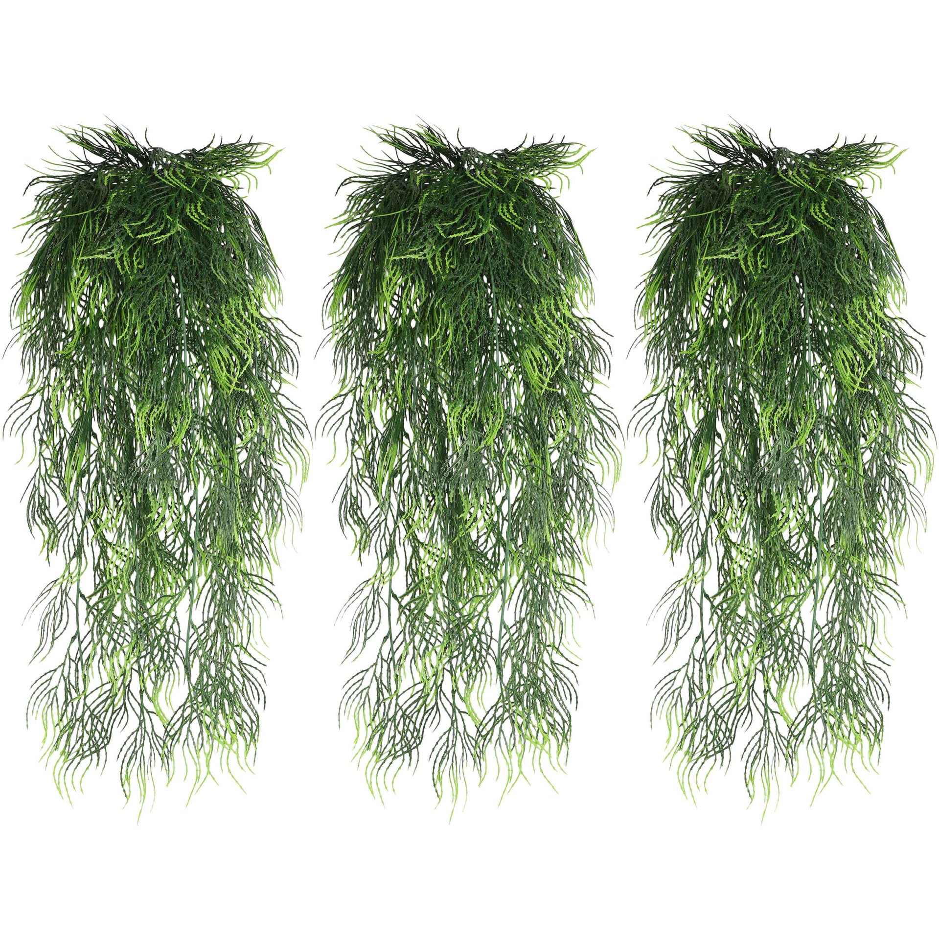 Плющ искусственный в подвесных горшках