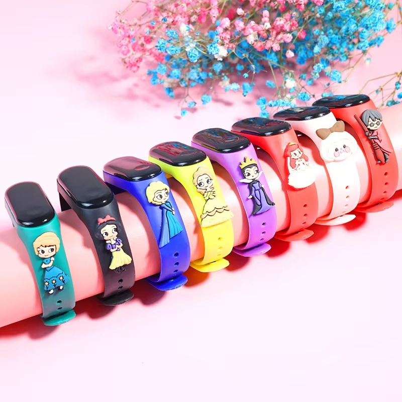 Factory Price Waterproof Cartoon Digital Watch Children's Doll LED Bracelet Touch Screen Electronic Watch Gift for Kids
