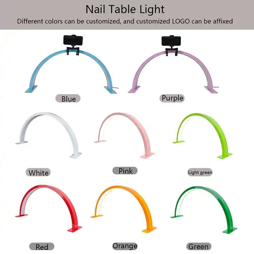 Portable Style Manicure Table Lamp Dimming LED Manicure Table Lamp Salon Nail Table Light for Salon Reception Nail Lamp