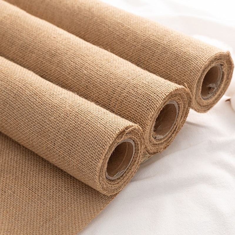 Manufacturer's 100%Naturaljute Table Runner 14"30 Feet Hessian Roll100%Naturaljute Table Runner