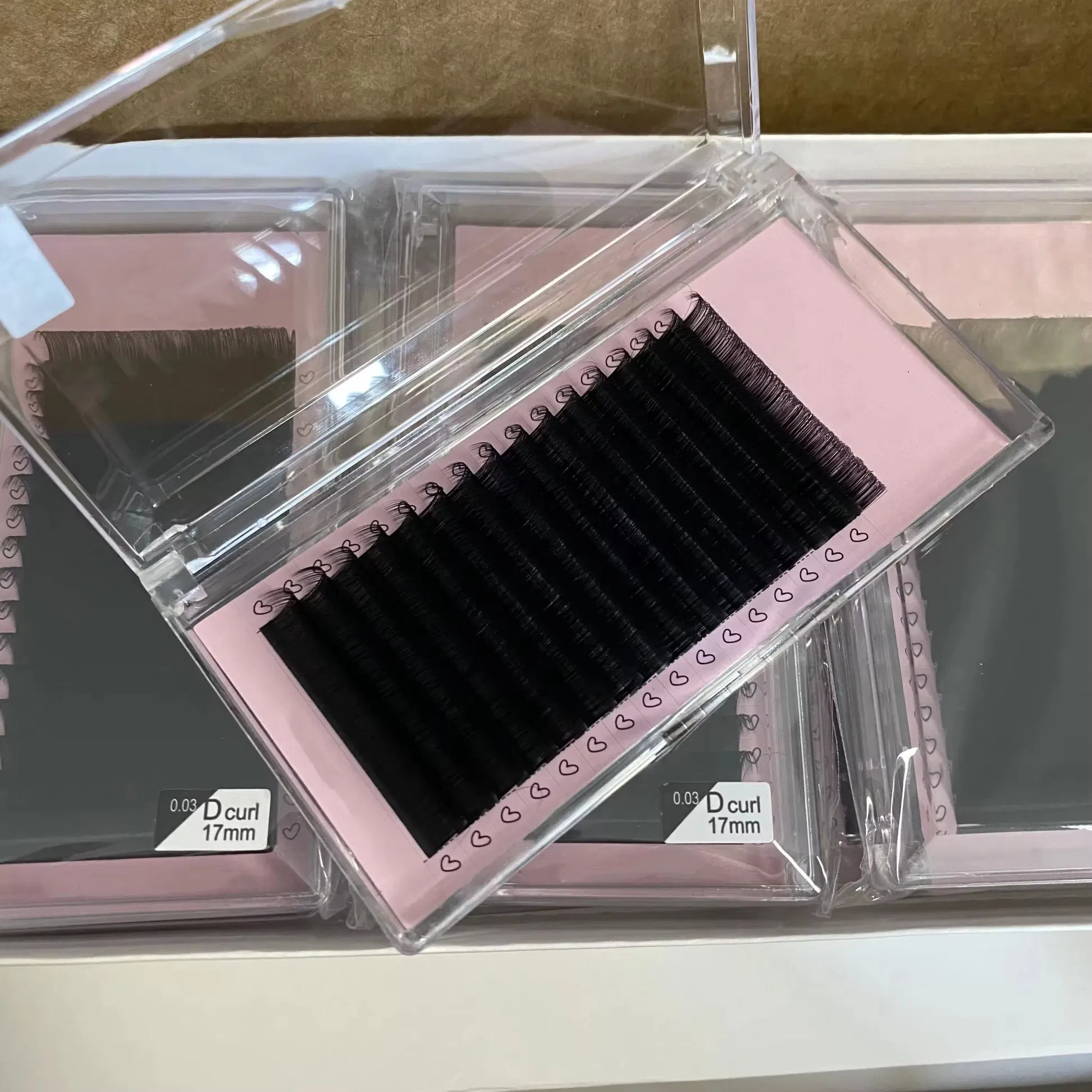 Wholesale Cashmere Eye Lash Extension Lash Tray Supply Matte Black Silk Mega/Russian/Classic Volume Individual Eyelash Extension