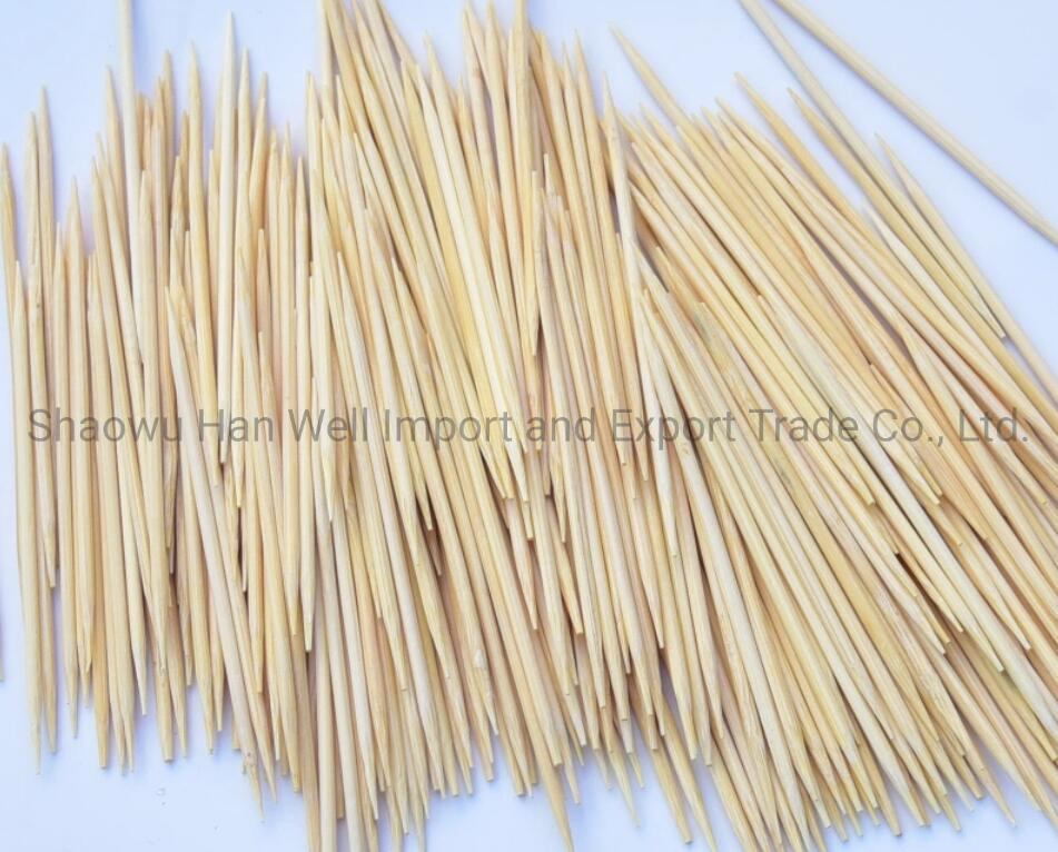 Hot Sale Safe Double-Pointed Bamboo Toothpicks Floss Picks