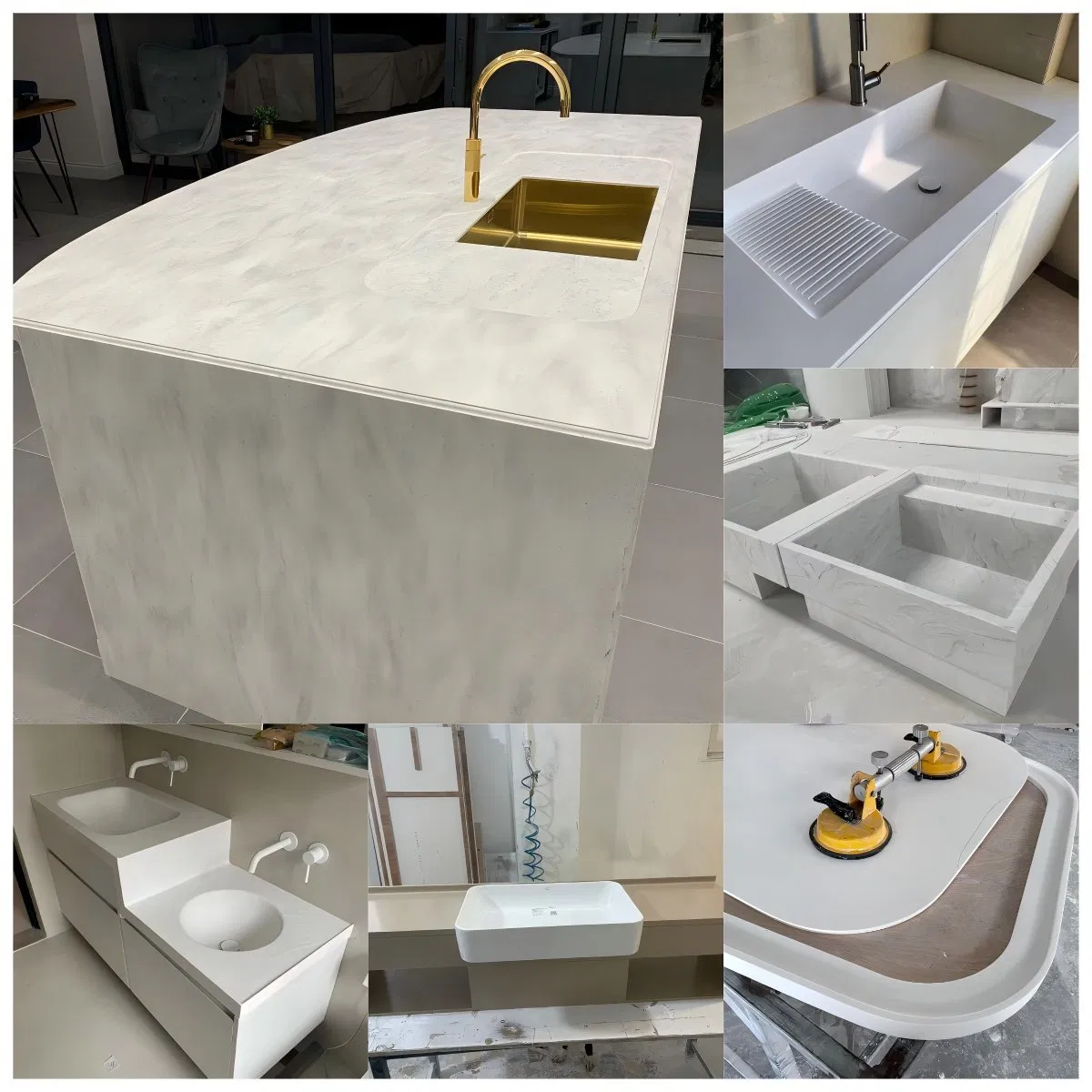 Factory Price Porcelain Countertops Solid Surface Countertops Bathroom Countertops Dekton Countertops Granite Countertop Waterfall Countertop