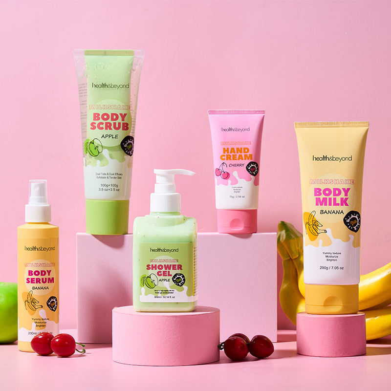 300ml Banana Cherry Green Apple Fruit Milk Shake Shower Gel Manufacture