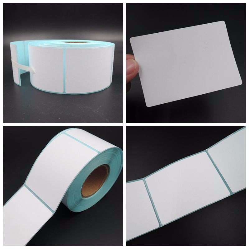 Thermal Printer Labels Stickers Self Adhesive Rolls Paper for Price Tags with Barcode Sticker Packaging Label Supply Southeast Asia Blank Label 100X100mm100X150