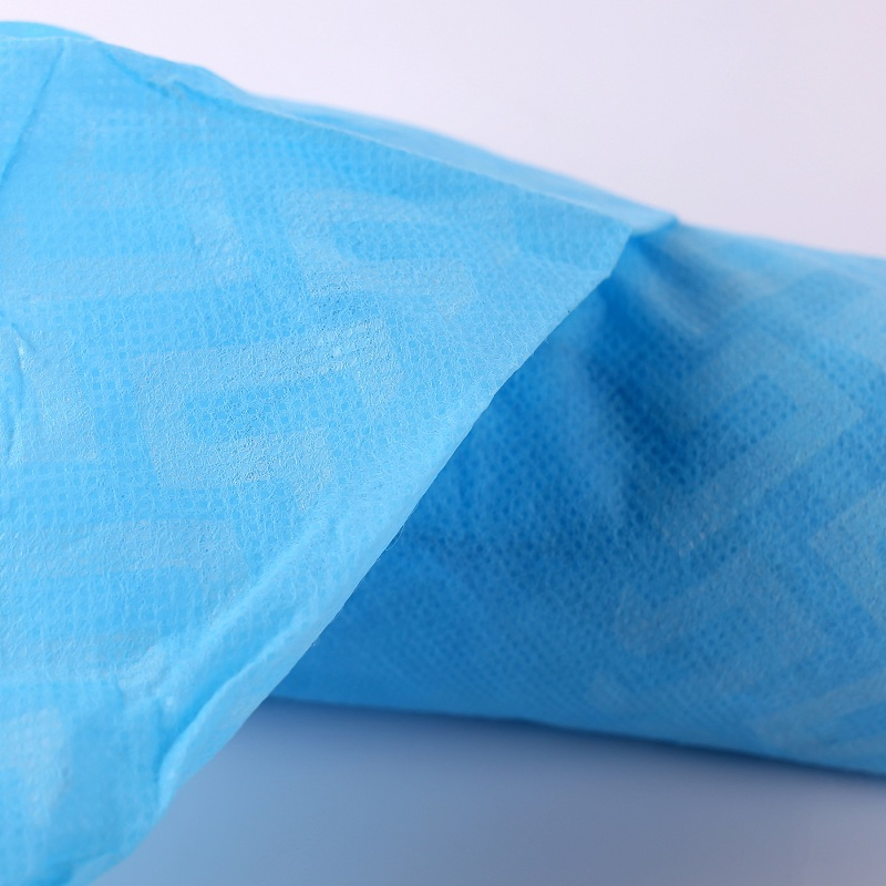 Disposable Non-Woven Fabric Shoe Cover Blue Color