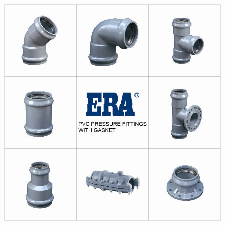 Era Low Wholesale Price PVC Fittings Repairing Joint with Gasket