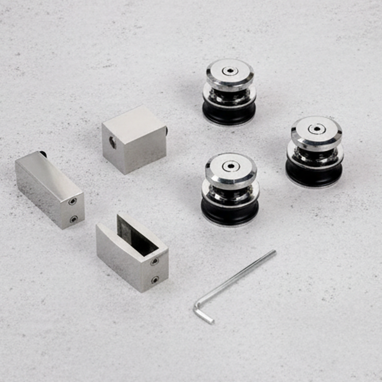 Bathroom Fittings Frameless Shower Enclosure Glass Sliding Door System Hinges
