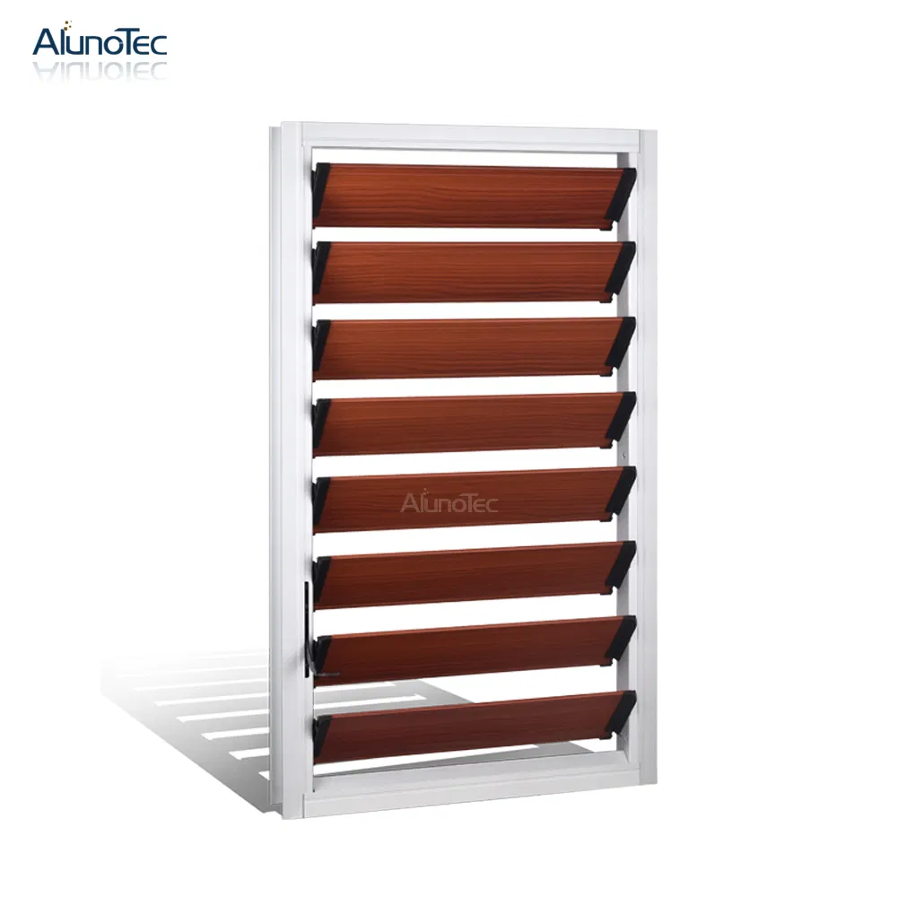 High Quality Customized Aluminum Glass Louver Mosquito Net Shutter Outdoor