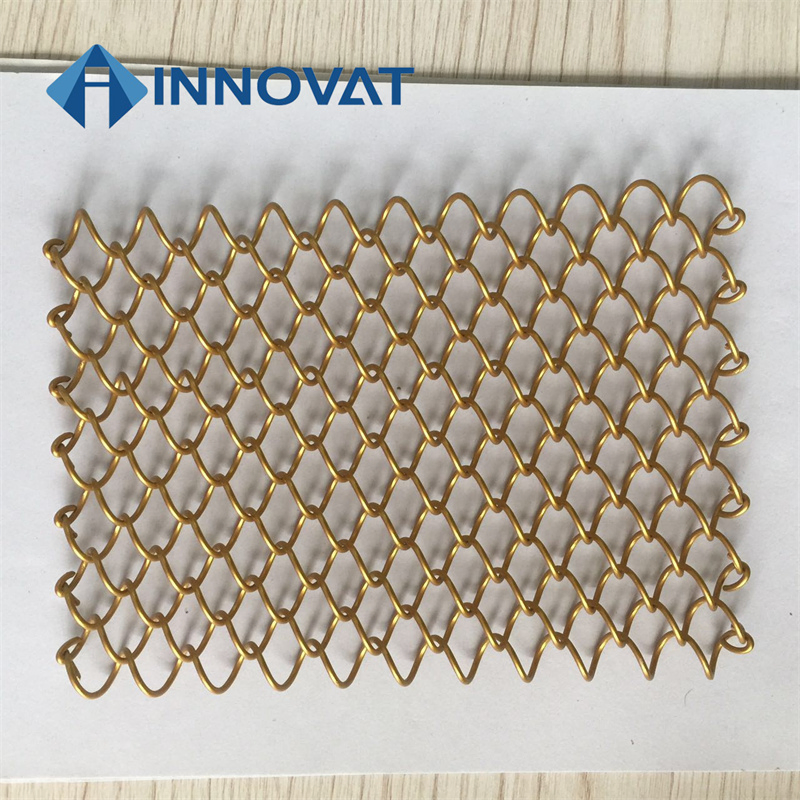 Aluminum Metal Drapery /Chain Link Metal Curtain/Decorative Divider Curtain Mesh