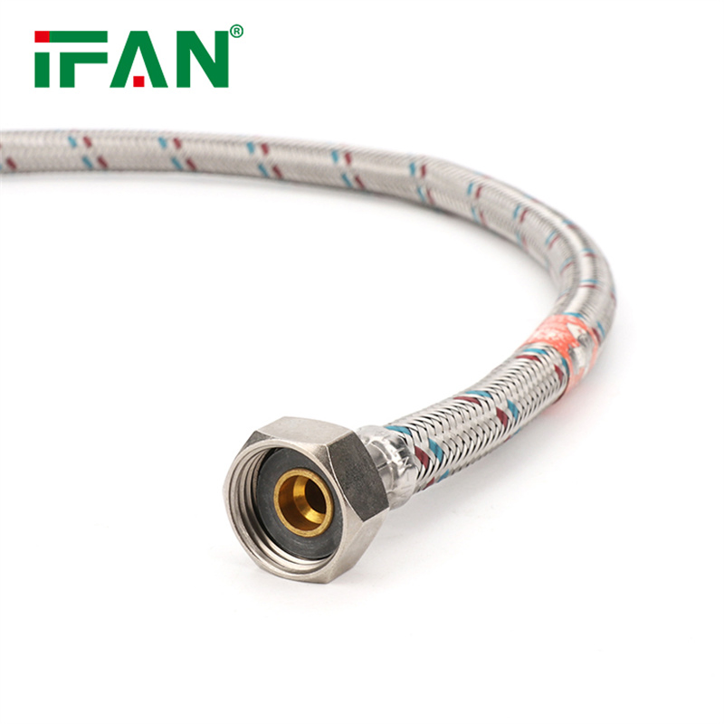 Ifan Wholesale Plumbing Hose Silver Cover Aluminum Stainless Steel Braided Hose