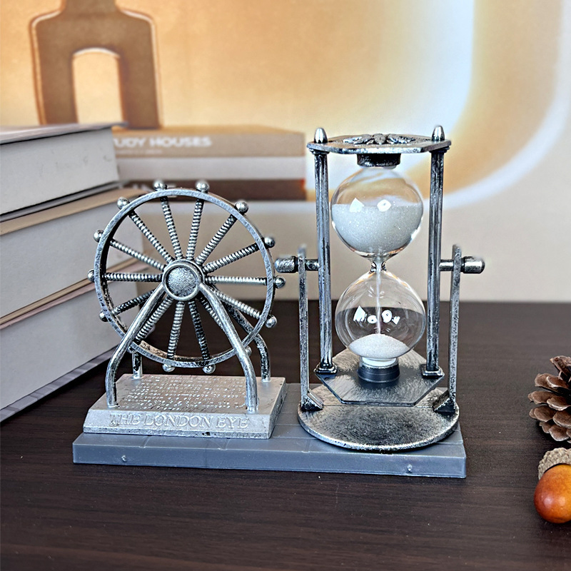 Creative Student Gift Vintage Ferris Rotation Hourglass Ornament Home Decoration Pendulumpieces of Crafts