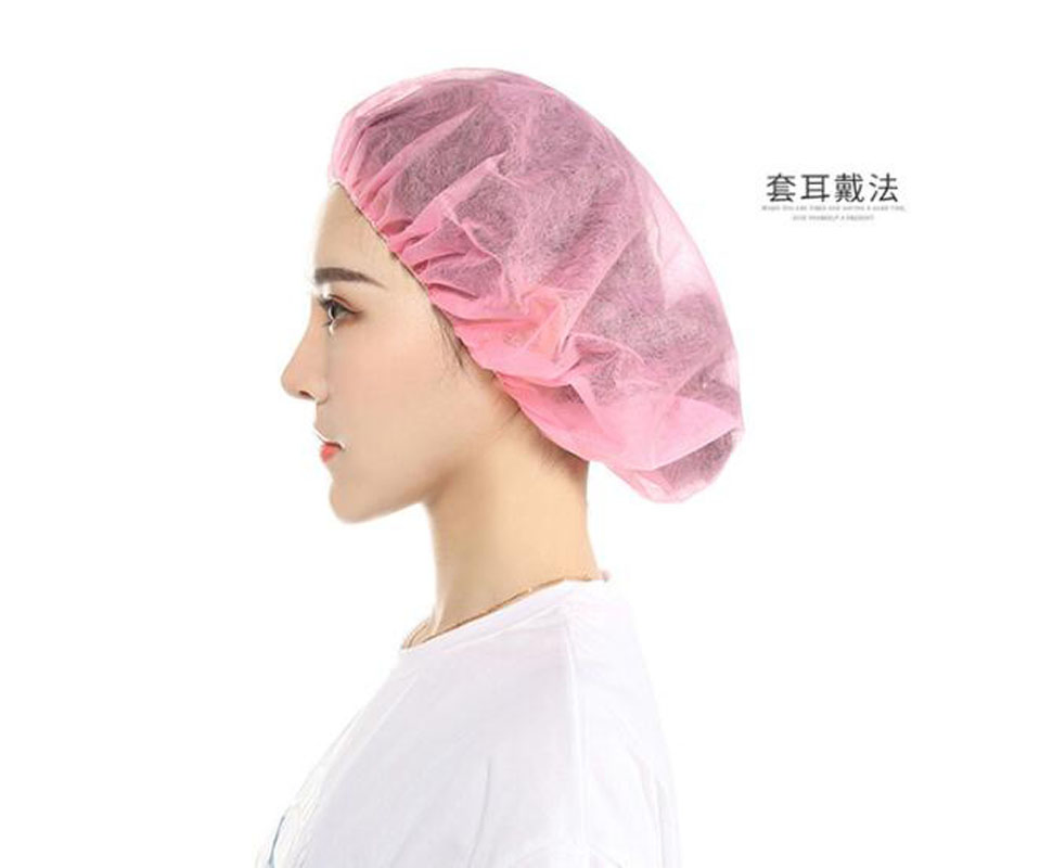 Pure Color PVC Single-Layer Shower Cap