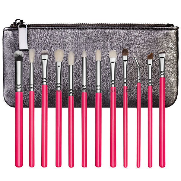 Professional Natural Animal Hair Cosmetic Eye Brushes Set Eyeshadow Eyebrow Brush
