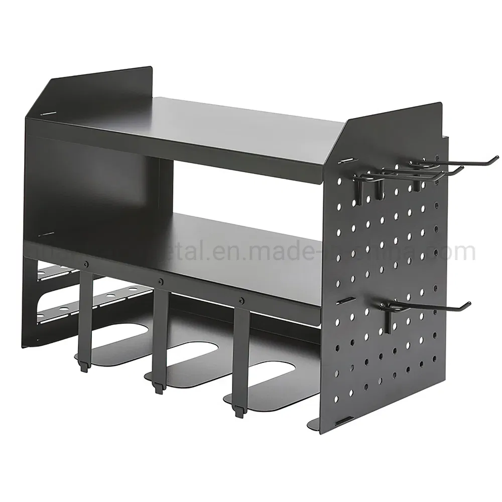 Heavy Duty Metal Tool Shelf Power Tool Organizer for Garage Workshop Warehouse