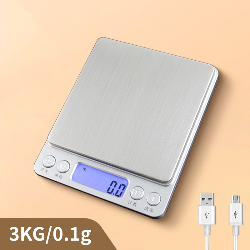 Kitchen Scale - High Precision 0.01g Baking Scale, Coffee Digital Scale, Accurate Weight Measurement, Compact Household Electronic Scale