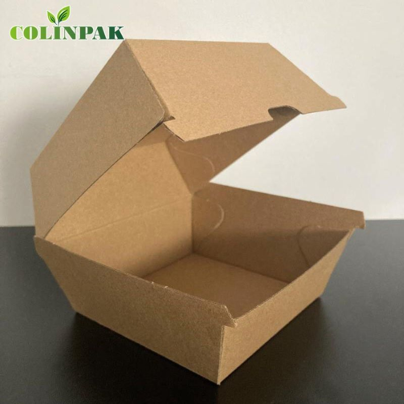 Биоразлагаемый контейнер для бургеров с покрытием PE/PLA