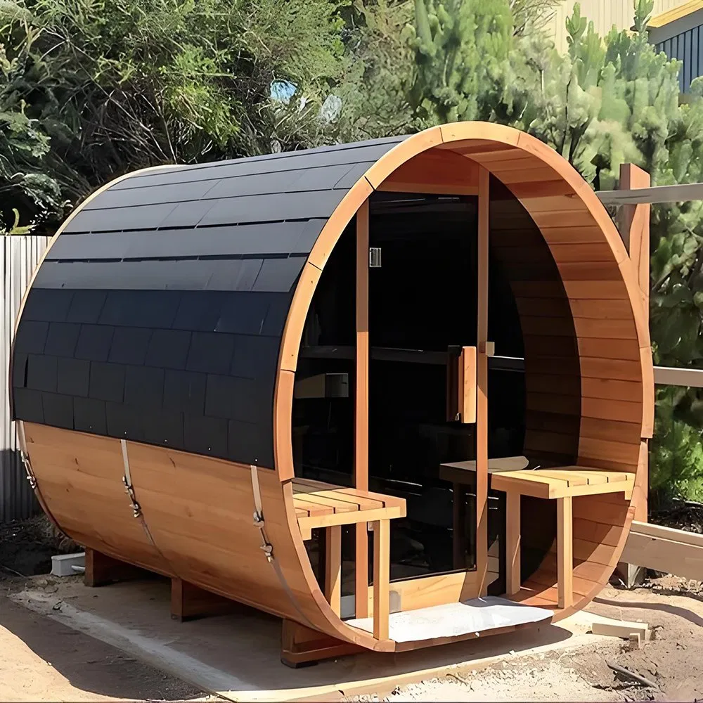 Бочкообразная сауна на 5 человек для улицы