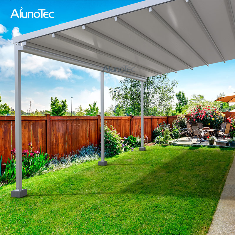 Sun Protection Electric Folding Roof Retractable Awnings for Outdoor Bars